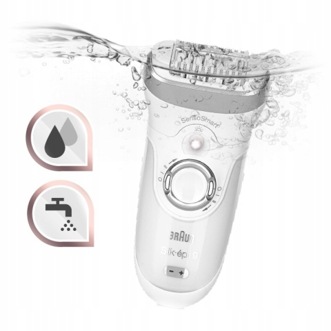 DEPILATOR BRAUN Silk-epil 9 BONUS EDITION SensoSmart z głowicą + dodatki