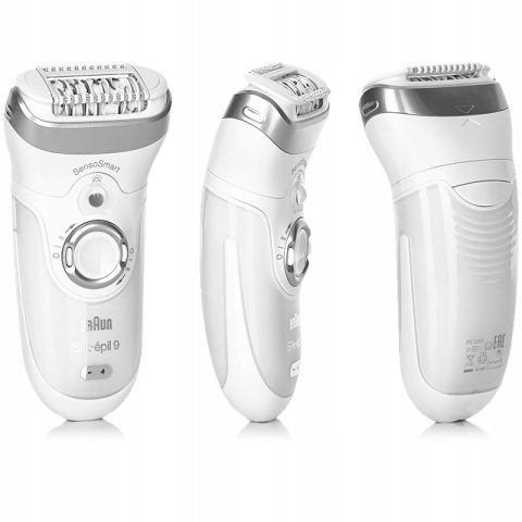 DEPILATOR BRAUN Silk-epil 9 BONUS EDITION SensoSmart z głowicą + dodatki