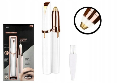 DEPILATOR DO BRWI TRYMER DO TWARZY GOLARKA DAMSKA + ZESTAW