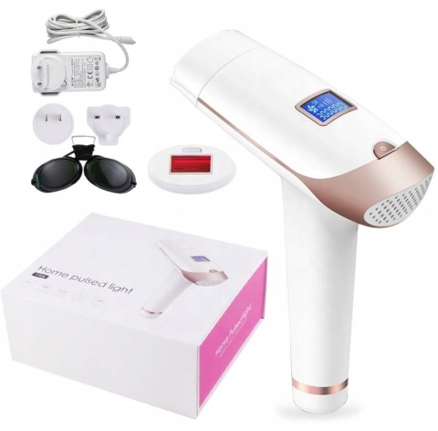 DEPILATOR LASEROWY LESCOLTON T009i MOCNY BEZBOLESNY BIKINI NOGI DUŻY ZESTAW