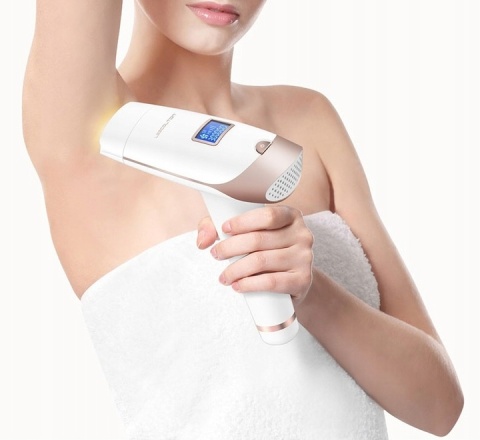 DEPILATOR LASEROWY LESCOLTON T009i MOCNY BEZBOLESNY BIKINI NOGI DUŻY ZESTAW