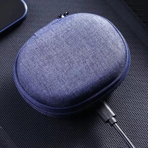 DOKANAŁOWE SŁUCHAWKI BEZPRZEWODOWE MIKROFON WYŚWIETLACZ LED NIEBIESKI IPX5