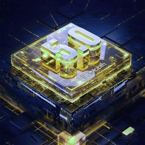 DOKANAŁOWE SŁUCHAWKI BEZPRZEWODOWE MIKROFON WYŚWIETLACZ LED NIEBIESKI IPX5