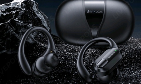 DOUSZNE SŁUCHAWKI BEZPRZEWODOWE LENOVO XT80 CZARNE MIKROFON ODPORNE NA WODĘ