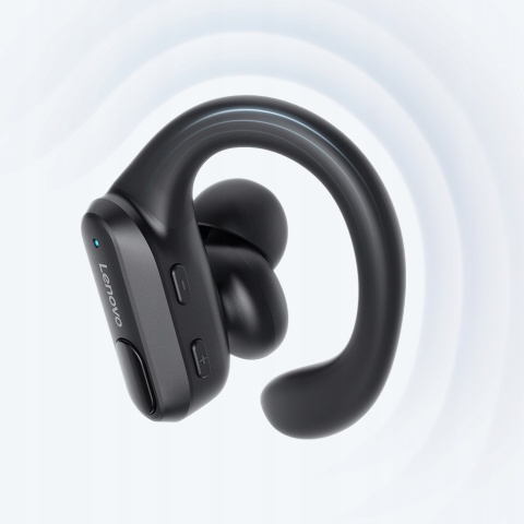 DOUSZNE SŁUCHAWKI BEZPRZEWODOWE LENOVO XT80 CZARNE MIKROFON ODPORNE NA WODĘ