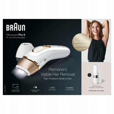 Depilator Laserowy Braun Silk-expert Pro 5 IPL PL5159 Impuls Światła
