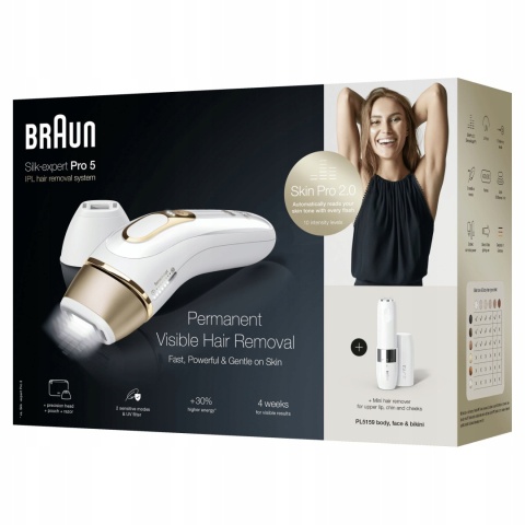 Depilator Laserowy Braun Silk-expert Pro 5 IPL PL5159 Impuls Światła