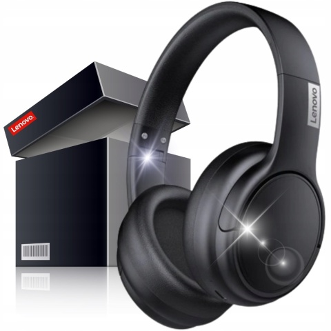 GAMINGOWE NAUSZNE SŁUCHAWKI BEZPRZEWPDPWE LENOVO CZARNE DEEP BASS BT 5.3