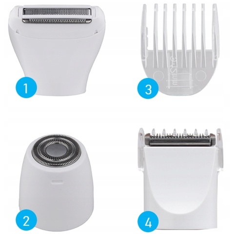 GOLARKA DAMSKA DEPILATOR DO CIAŁA BIKINI NÓG PACH WODOODPORNA USB 3W1