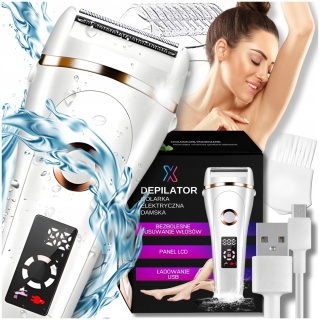 GOLARKA DAMSKA depilator trymer maszynka do ciała bikini nóg pach 3w1 USB