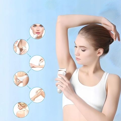 GOLARKA DAMSKA depilator trymer maszynka do ciała bikini nóg pach 3w1 USB