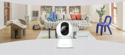 XIAOMI SMART CAMERA C400 4MP 360° WIFI IP KAMERA Z WIZJĄ NOCNĄ 2,5K BIAŁA