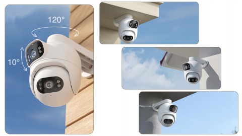 IMILAB EC6 DUAL 2K - KAMERA ZEWNETRZNA 360° DWUKĄTOWA, MONITORING DO DOMU