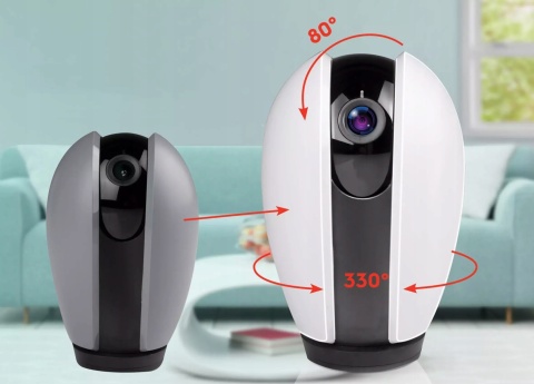 KAMERA IP ALPINA FULL HD OBROTOWA WI-FI DŹWIĘK NOCNA WIZJA 10M MONITORING