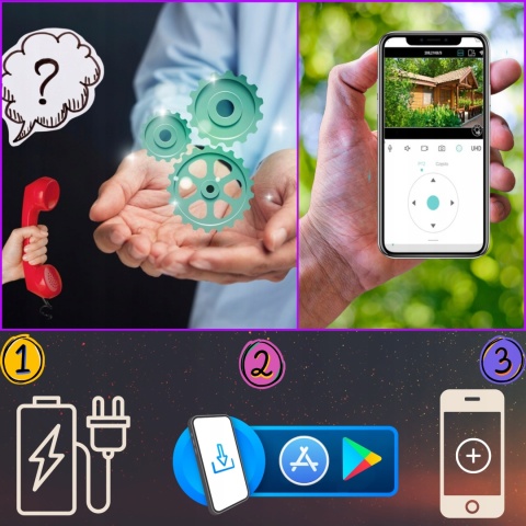 KAMERA IP WIFI 8MPx TUYA SMART 4K ULTRA HD ZOOM LED AUDIO IP66 DLA DOMU