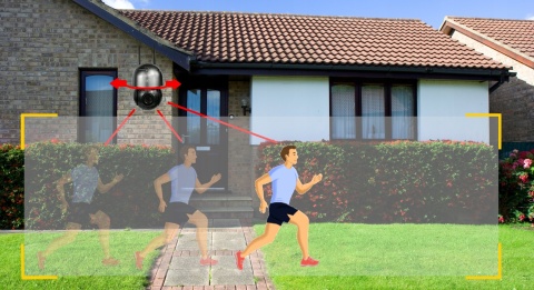 KAMERA OBROTOWA IP WIFI 360° 5MPX 2K DETEKCJA RUCHU, NOCNE WIDZENIE DO DOMU