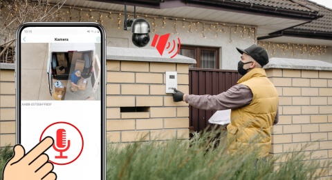 KAMERA OBROTOWA IP WIFI 360° 5MPX 2K DETEKCJA RUCHU, NOCNE WIDZENIE DO DOMU