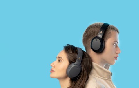 NAUSZNE BEZPRZEWODOWE SŁUCHAWKI EDIFIER W820 ANC BLUETOOTH MIKROFON CZARNE