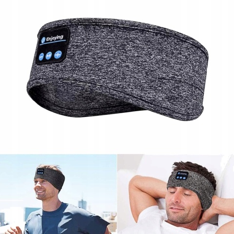 OPASKA SPORTOWA BLUETOOTH NA USZY GŁOŚNIK DO BIEGANIA I SNU WYSOKA JAKOŚĆ