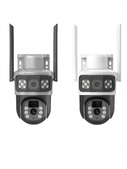 PODWÓJNA KAMERA SOLARNA 4G LTE OBRACANA FULL HD Z KARTĄ SIM I PANELAMI 15W