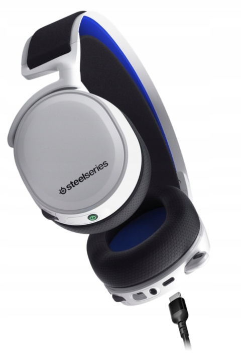 SŁUCHAWKI BEZPRZEWODOWE NAUSZNE STEELSERIES ARCTIS 7P+ BIAŁE GAMINGOWE 30H
