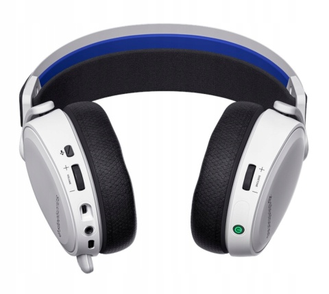 SŁUCHAWKI BEZPRZEWODOWE NAUSZNE STEELSERIES ARCTIS 7P+ BIAŁE GAMINGOWE 30H