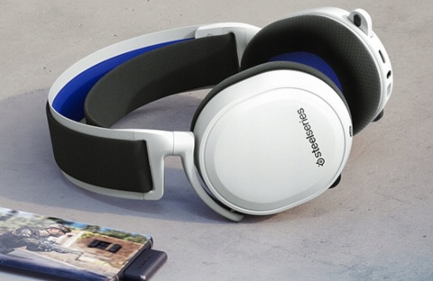 SŁUCHAWKI BEZPRZEWODOWE NAUSZNE STEELSERIES ARCTIS 7P+ BIAŁE GAMINGOWE 30H