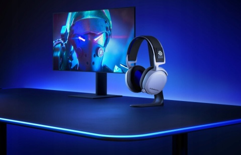 SŁUCHAWKI BEZPRZEWODOWE NAUSZNE STEELSERIES ARCTIS 7P+ BIAŁE GAMINGOWE 30H