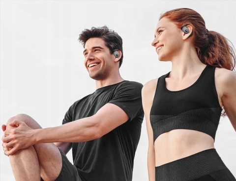 SPORTOWE BEZPRZEWODOWE SŁUCHAWKI ZAUSZNE M13 BLUETOOTH 5.3 MIKROFON TWS