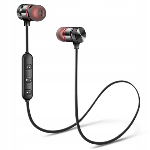SPORTOWE DOUSZNE SŁUCHAWKI BEZPRZEWODOWE BLUETOOTH IDEALNE DO BIEGANIA