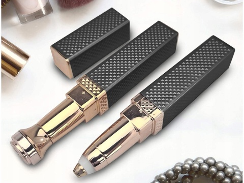 TRYMER DO BRWI GOLARKA DAMSKA DO TWARZY ZESTAW 2w1 KOMPLET USB CZARNY