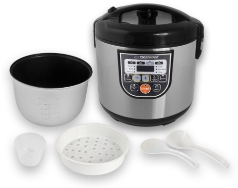 Multicooker Cooking Mate Esperanza 860W 5L 11 Funkcji Lcd Timer Czarny