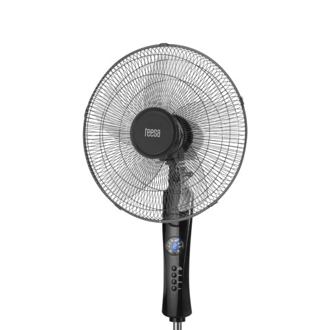 Wentylator Stojący Teesa Czarny 50W Z Pilotem 3 Tryby Pracy Timer Oscylacja