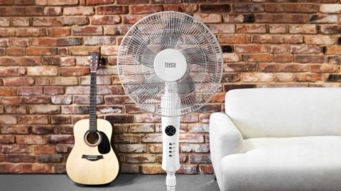 Wentylator Stojący Teesa Czarny 50W Z Pilotem 3 Tryby Pracy Timer Oscylacja