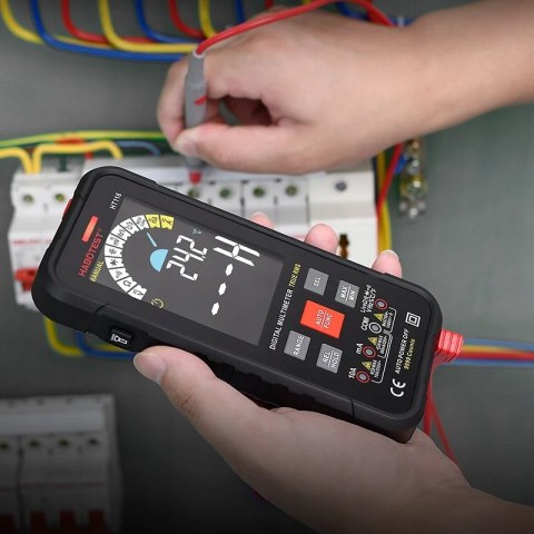 Cyfrowy Multimetr Uniwersalny Tester Habotest True Rms Ncv Lcd Etui