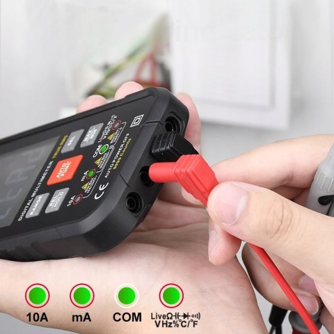 Cyfrowy Multimetr Uniwersalny Tester Habotest True Rms Ncv Lcd Etui
