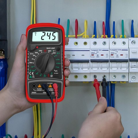 Multimetr Cyfrowy Lcd Miernik Prądu Elektryczny Z Podświetleniem Lcd