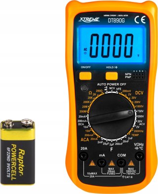 Multimetr Cyfrowy Lcd Miernik Prądu Napięcia Temperatury Uniwersalny
