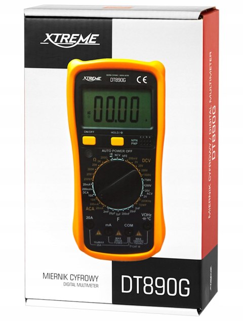 Multimetr Cyfrowy Lcd Miernik Prądu Napięcia Temperatury Uniwersalny
