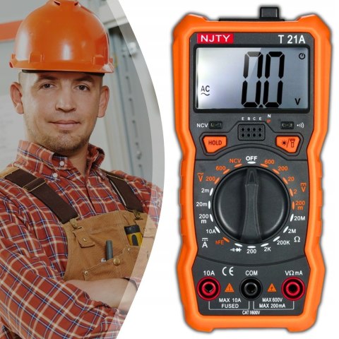 Multimetr Cyfrowy Profesjonalny Lcd Tester Miernik Prądu Elektryczny