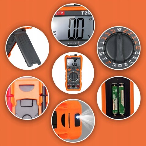 Multimetr Cyfrowy Profesjonalny Lcd Tester Miernik Prądu Elektryczny