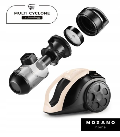 Odkurzacz Bezworkowy 4000W Cyklonowy Turboszczotka Filtr Hepa 15W1 Mozano
