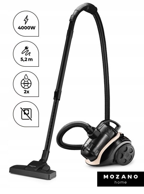 Odkurzacz Bezworkowy 4000W Cyklonowy Turboszczotka Filtr Hepa 15W1 Mozano