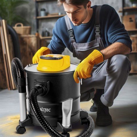 Odkurzacz Do Kominka Popiołu Pieca Sadzy Przemysłowy Żaroodporny 18L 1800W