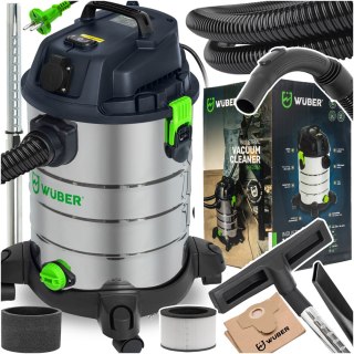 Odkurzacz Przemysłowy Warsztatowy Mokro Sucho Hepa Popiół Gips Mocny 2200W