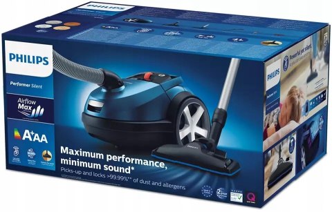 Odkurzacz Workowy Hepa Philips 750W Quiet Mark Tri-Active Pro 4L Ecarf
