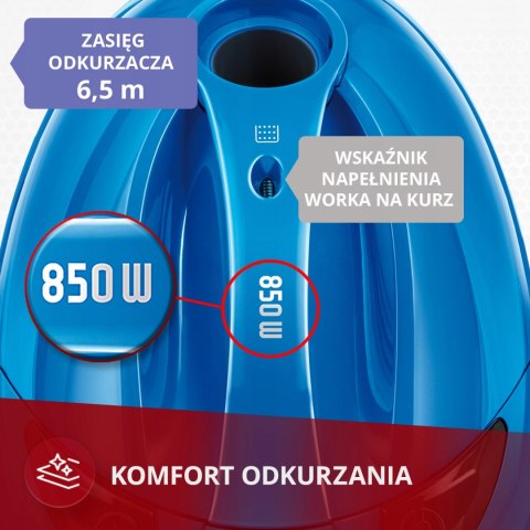 Odkurzacz Workowy Mpm Mod-53 850W 1,5L Metalowa Rura Hepa Wielofunkcyjny