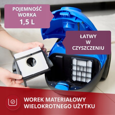 Odkurzacz Workowy Mpm Mod-53 850W 1,5L Metalowa Rura Hepa Wielofunkcyjny