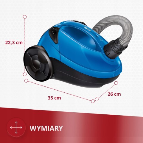 Odkurzacz Workowy Mpm Mod-53 850W 1,5L Metalowa Rura Hepa Wielofunkcyjny