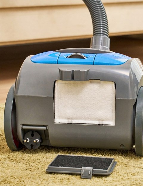 Odkurzacz Workowy Zelmer Tadek Epa Turboszczotka 800W 2.5L Gumowane Koła